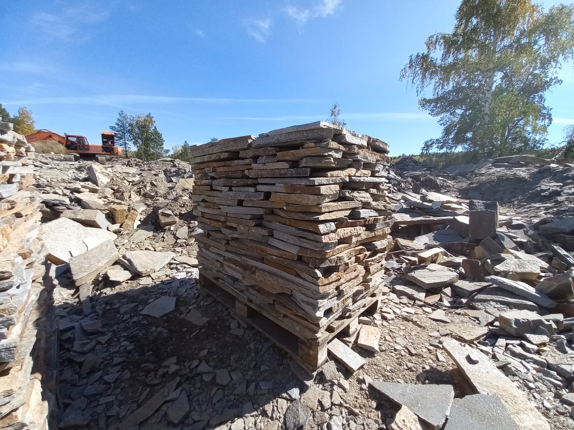 Плитняк златолит серебристый для мощения на бетон купить в Жуковском