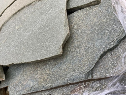 Плитняк златолит зелёный для цоколя, отмостки купить в Жуковском