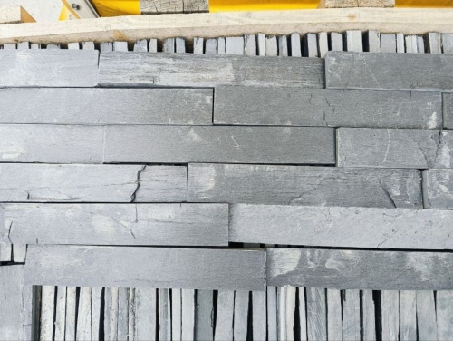 Плитка чёрная из натурального камня фасадная 30 см * 5 см, толщина 7 мм -30 мм купить в Жуковском