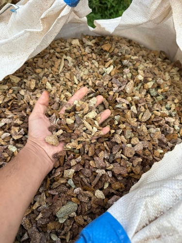 Златолит персиковый декоративная каменная крошка купить в Жуковском