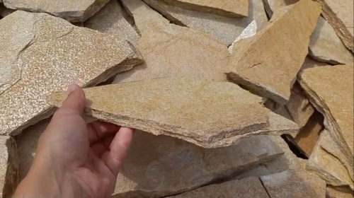 Плитняк златолит жёлтый для фасада 1,5-3 см купить в Жуковском