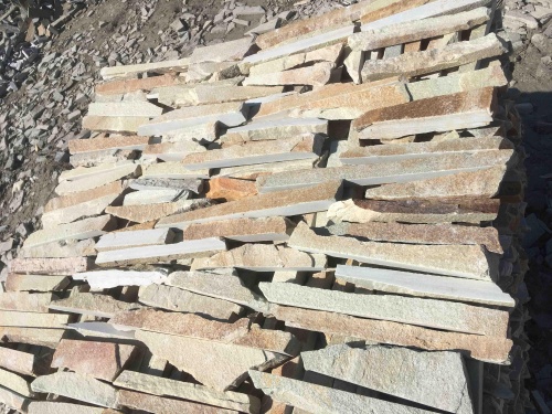 Горбушка златолит золотистый для облицовки купить в Жуковском