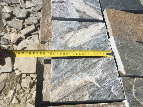 Плитка пилёная златолит Уральский для цоколя, отмостки купить в Жуковском